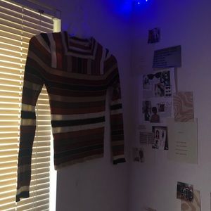 striped squareneck long sleeve
